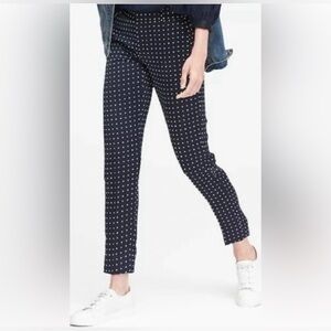 Blue Polka Dot Pants Avery Banana Republic